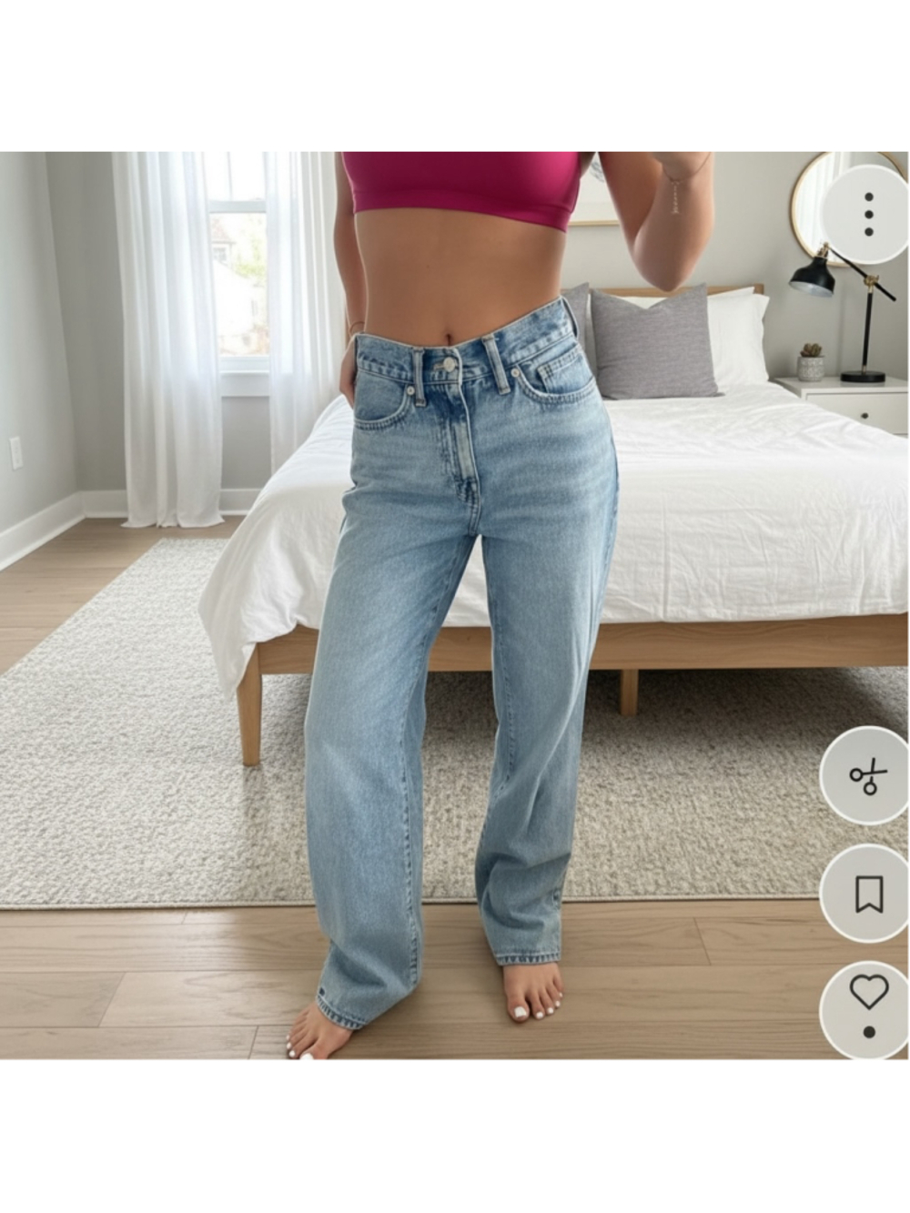 Women's Madewell Balloon High Rise Jeans Women’s Size 23